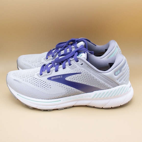 Brooks Adrenaline GTS 22 Gray Running Shoes 1203531B045 Women's Size 9.5 - Picture 1 of 9